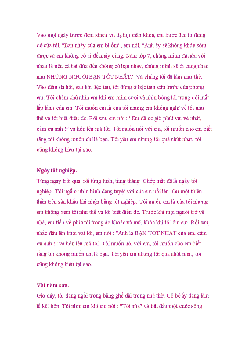 image for page Một ticnhf yêu không nói