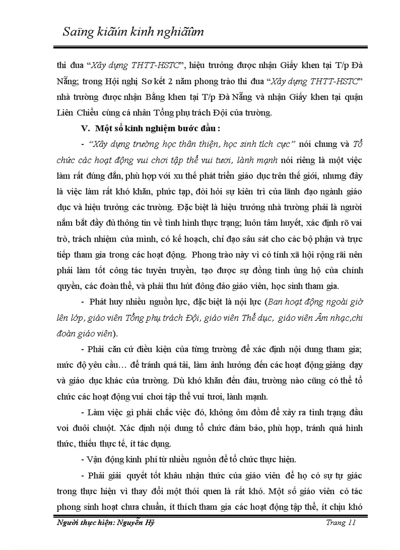 image for page Một vài kinh nghiệm trong việc tổ chức các hoạt động vui chơi tập thể vui tươi lành mạnh tại Trường Tiểu học Trần Bình Trọng