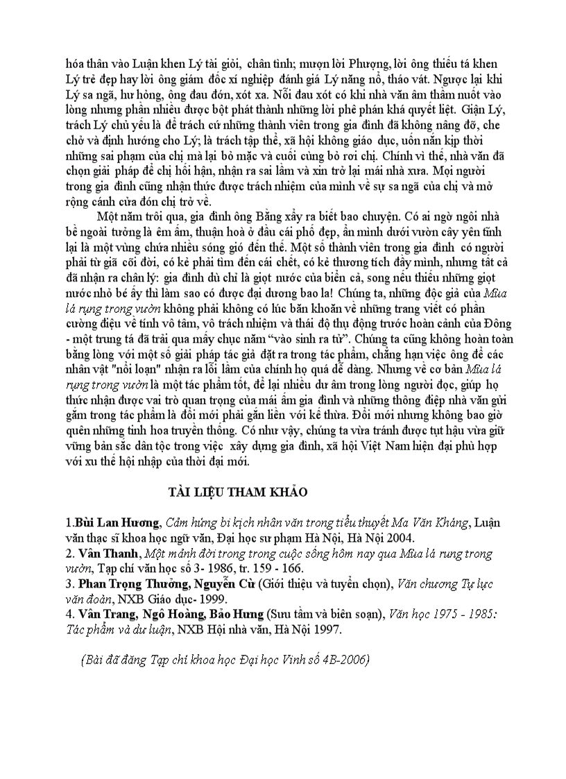 image for page Mùa lá rụng trong vườn