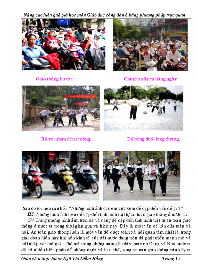 image for page Nâng cao hiệu quả giờ học môn Giáo dục công dân 8 bằng phương pháp trực quan