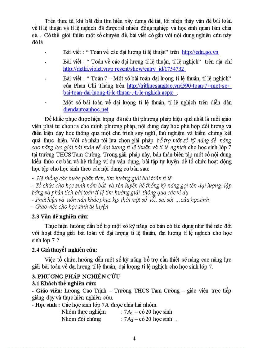 image for page NCKHSP Nâng cao năng lực giải bài toán đại lượng tỉ lệ thuận tỉ lệ nghịch cho học sinh lớp 7