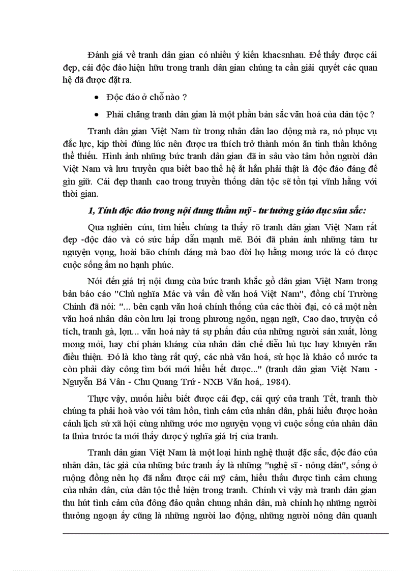 image for page Nét độc đáo trong tranh dân gian việt nam