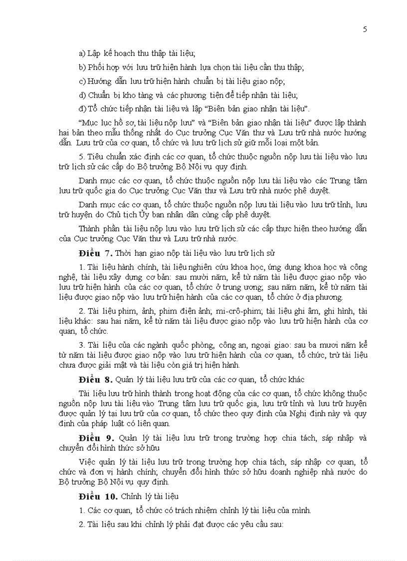 image for page Nghi dinh 111 2004 CP PL Luu tru Quoc gia