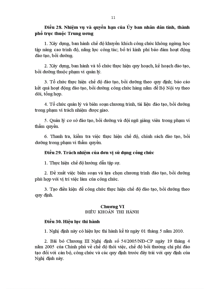 image for page Nghi dinh 18 CP Dao tao boi duong Cong chuc