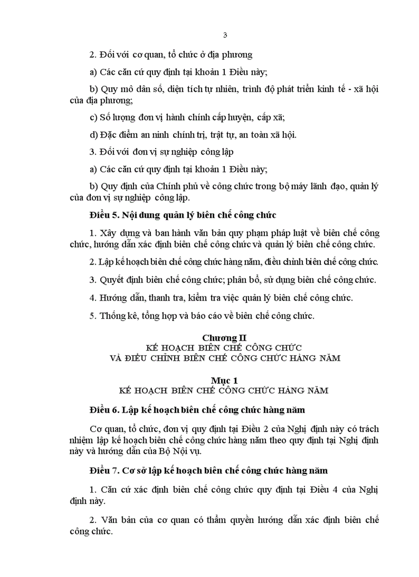 Nghị định 21 về quản lý biên chế công chức