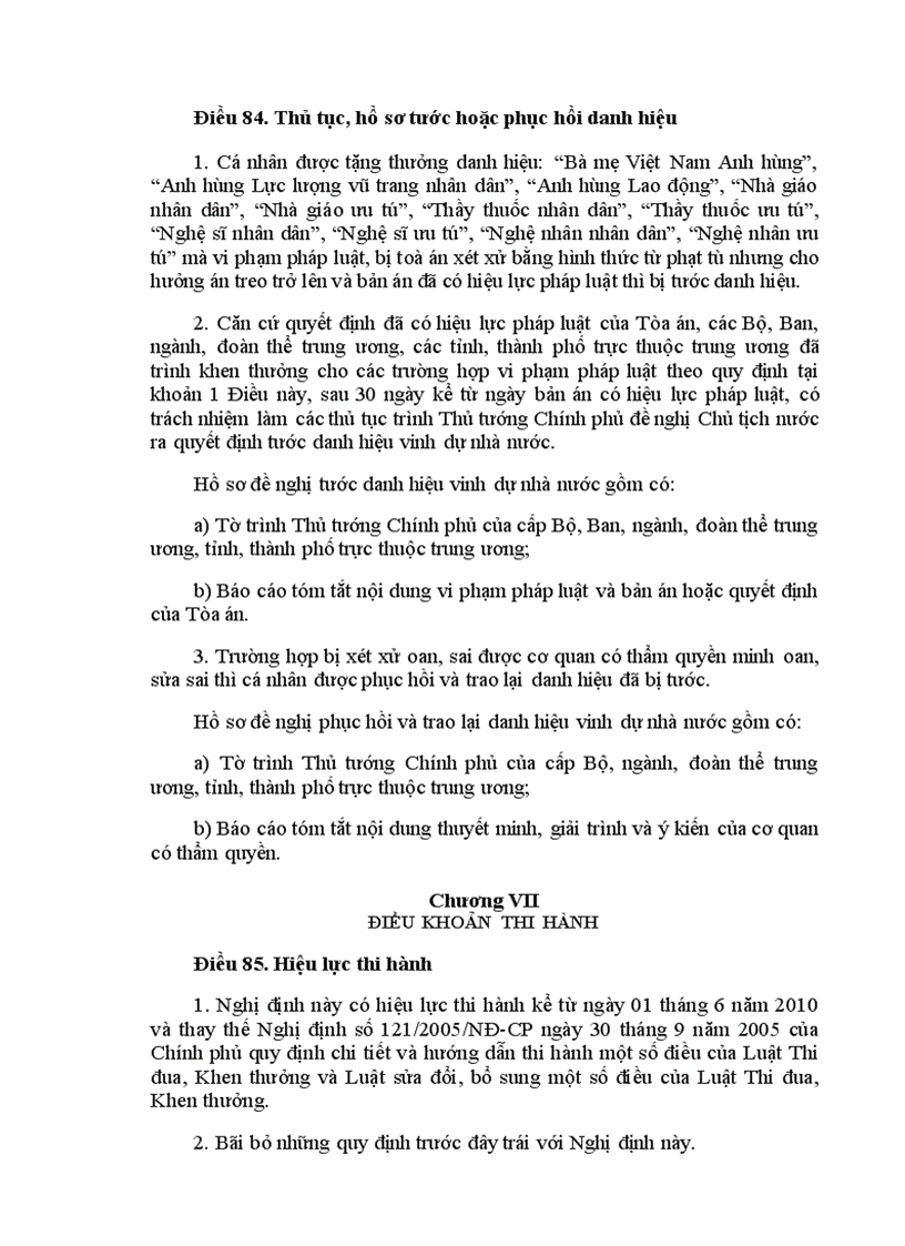 image for page Nghi dinh 422010 NDCP ve khen thuong