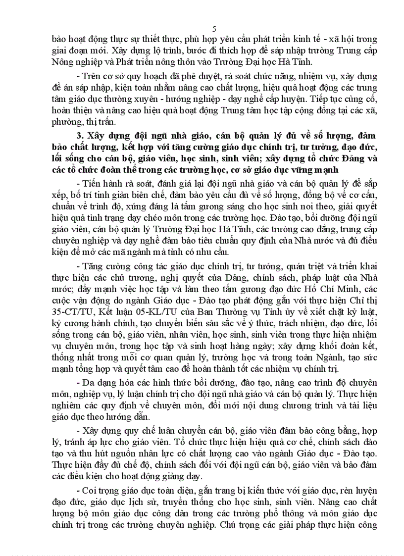 image for page Nghi quyet 05 cua tinh uy Ha Tinh