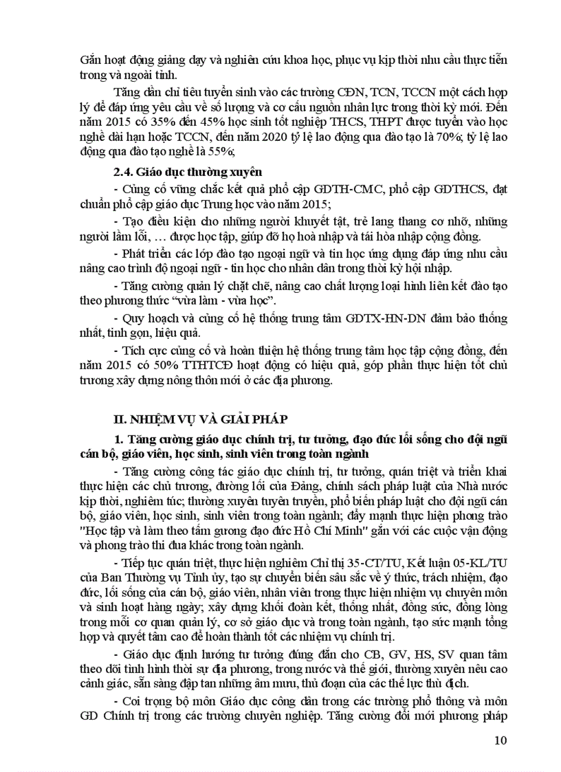 image for page Nghi quyet 20 cua HDND tinh Tinh ve GD