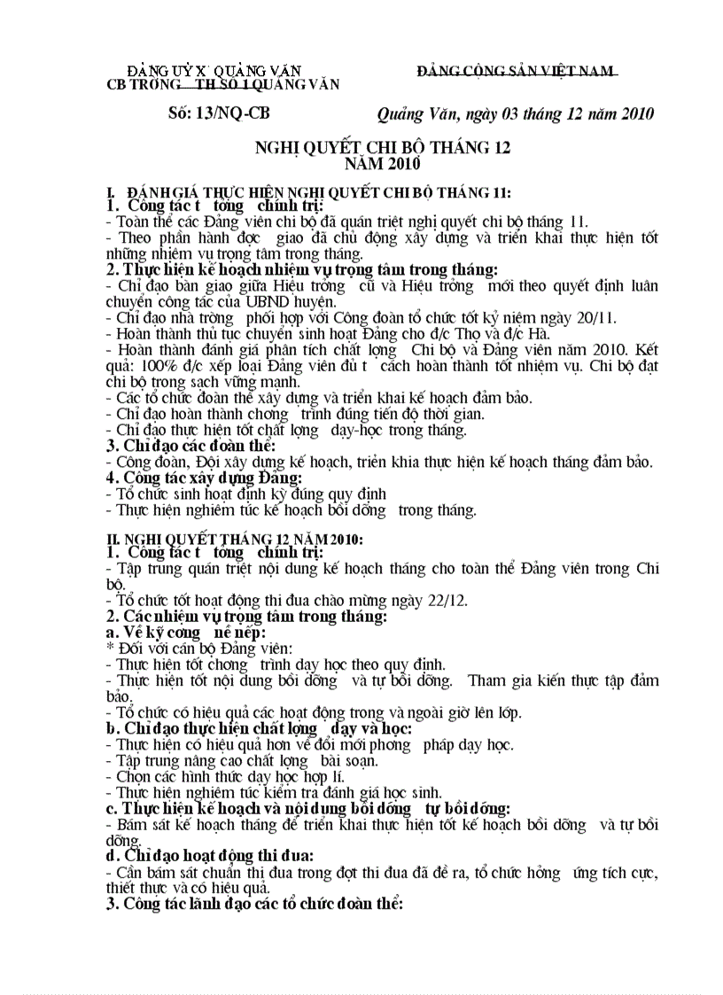 image for page Nghi quyet chi bo thang Van 1