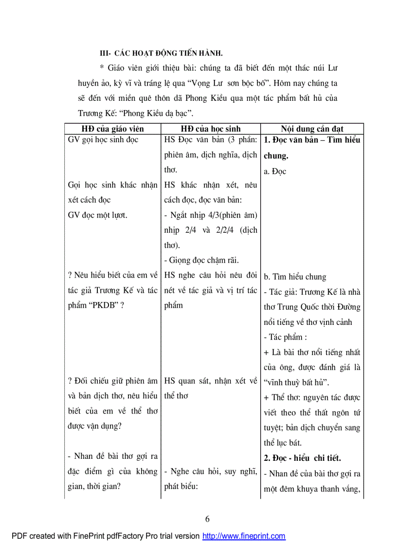 image for page Ngữ văn 7 phong kiều dạ bạc