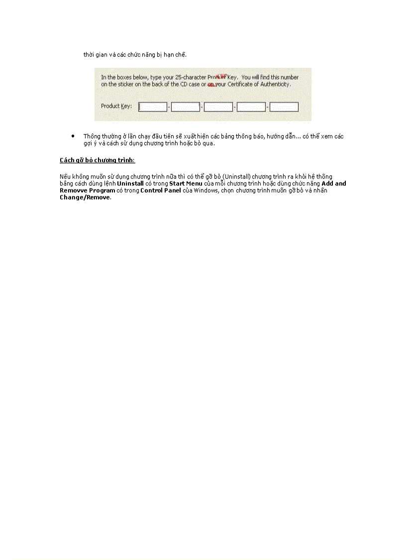 image for page Nguyên tắc cài đặt các chương trình trong Windown