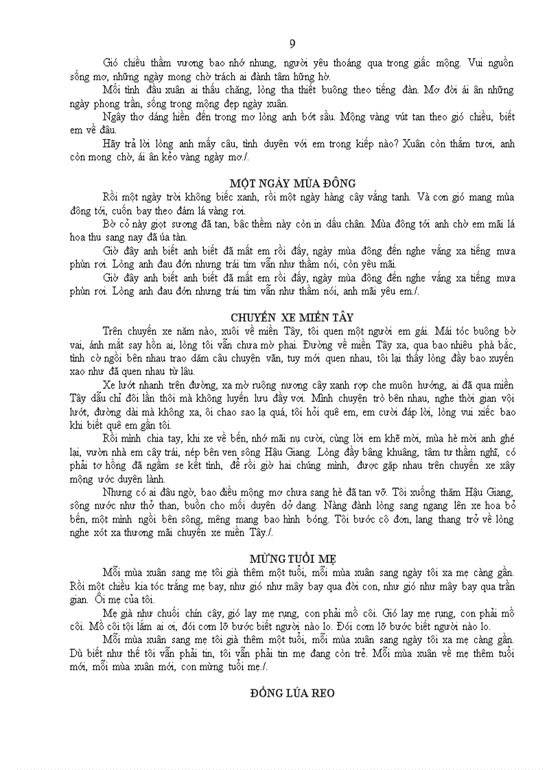 image for page Nhạc Sến Phổ Biến