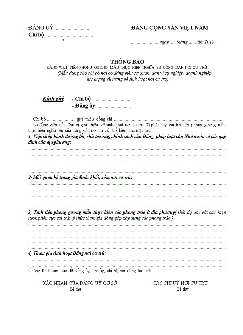 image for page Nhan xet Dang vien noi cu tru