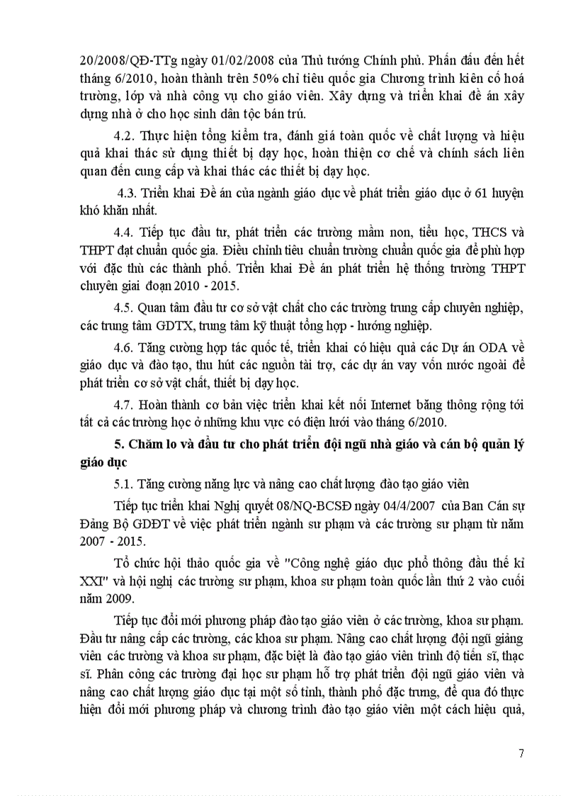 image for page Nhiệm vụ trọng tâm 2009 2010