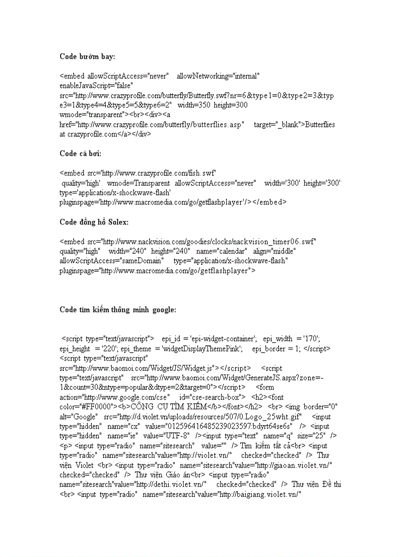 image for page Nhiều code