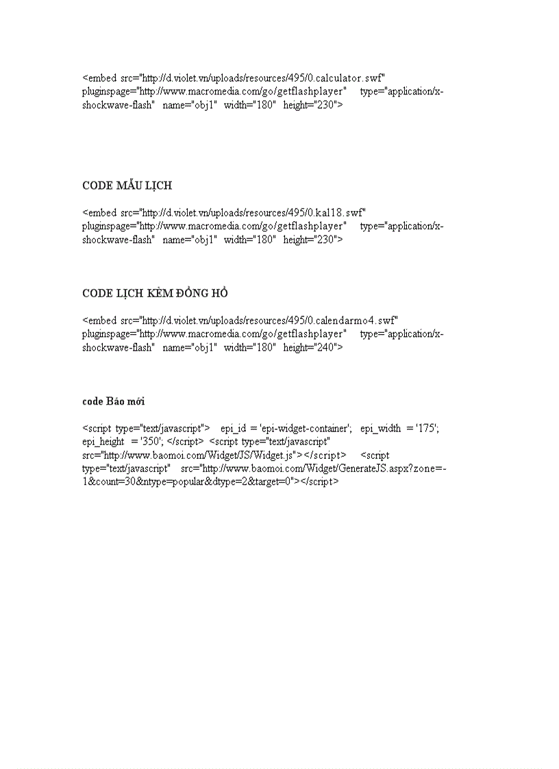 image for page Nhiều code