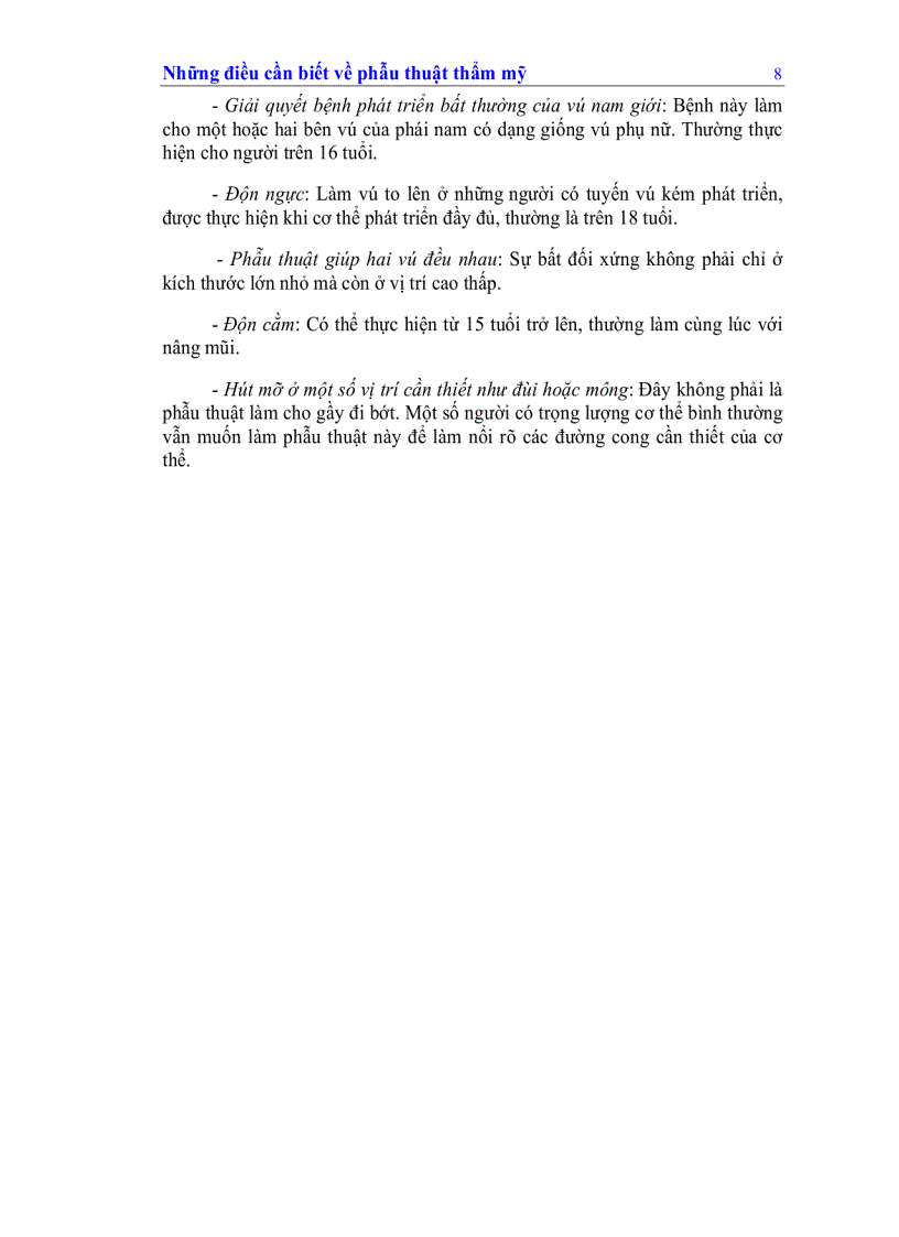 image for page Nhung dieu can biet ve phau thuat tham my