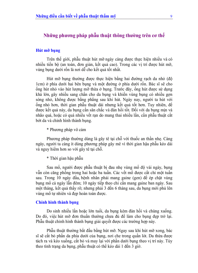 image for page Nhung dieu can biet ve phau thuat tham my