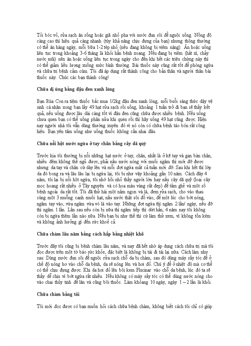 image for page Những bài thuốc dân gian thật hay