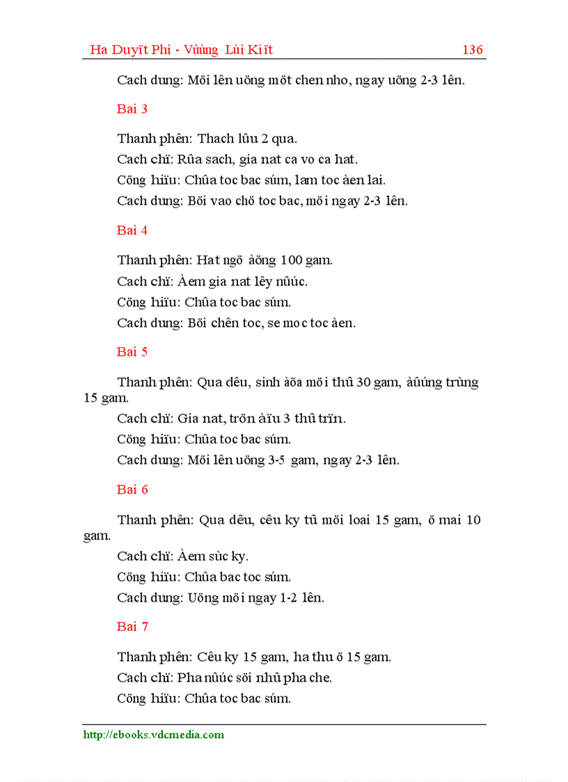 image for page Nhung bai thuoc tri benh bang trai ca