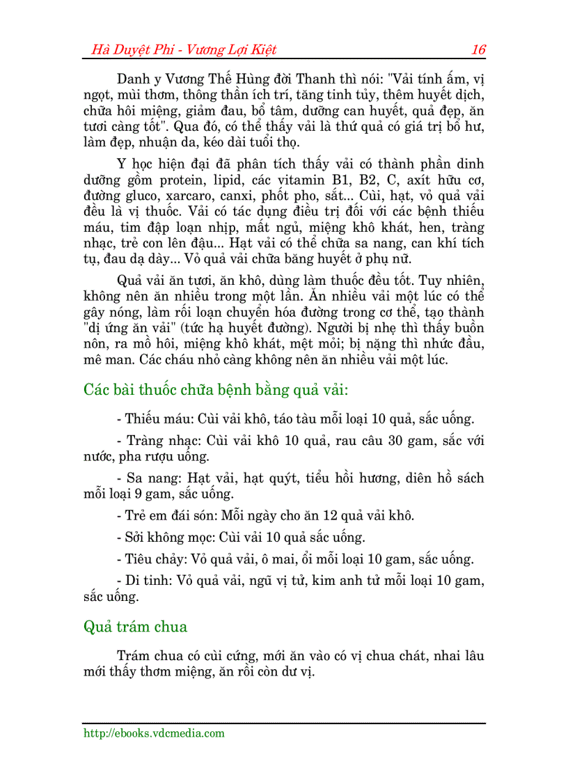 image for page Nhung bai thuoc tri benh bang trai cay