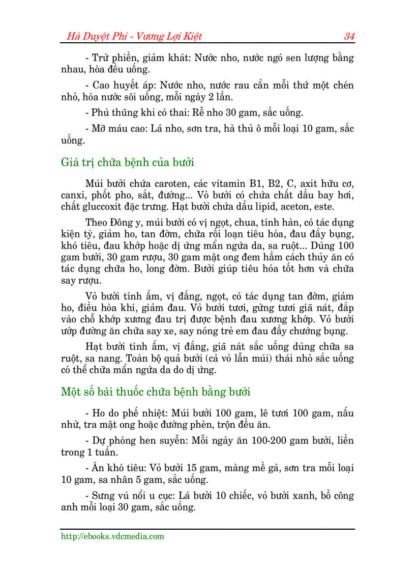 image for page Nhung bai thuoc tri benh bang trai cay