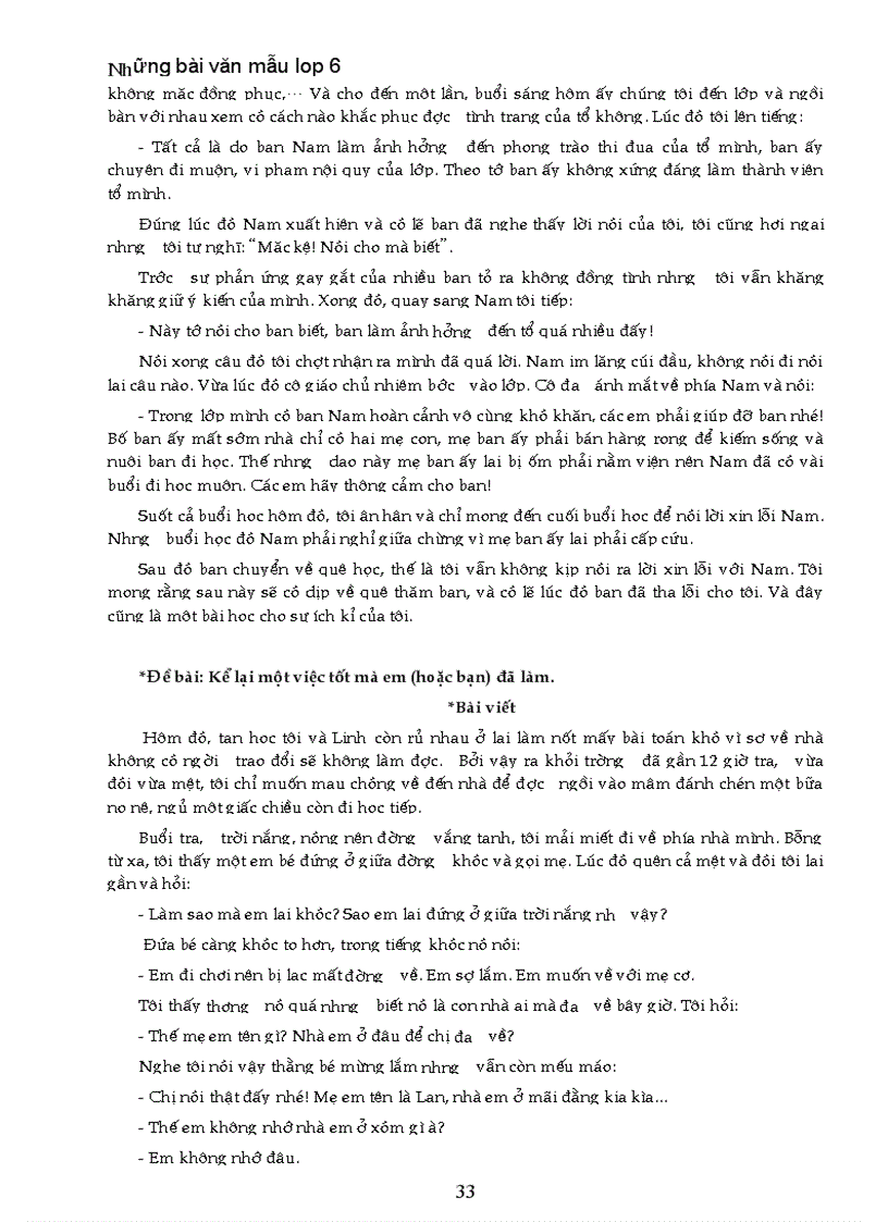 image for page Nhung bai van mau lop 6