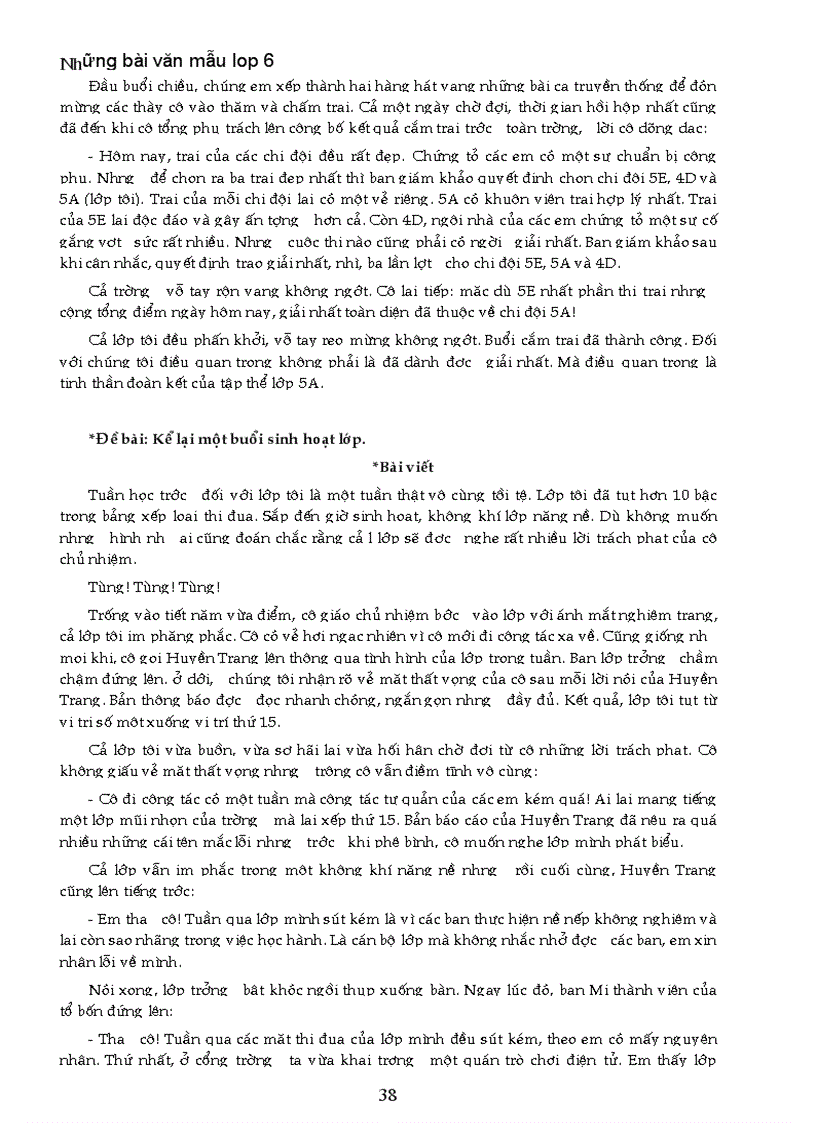 image for page Nhung bai van mau lop 6