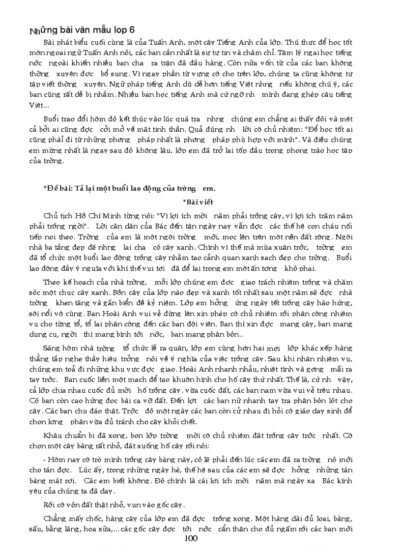 image for page Nhung bai van mau lop 6