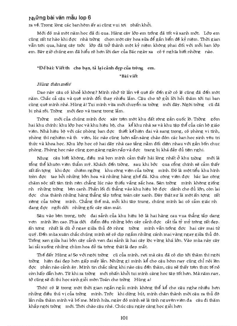 image for page Nhung bai van mau lop 6