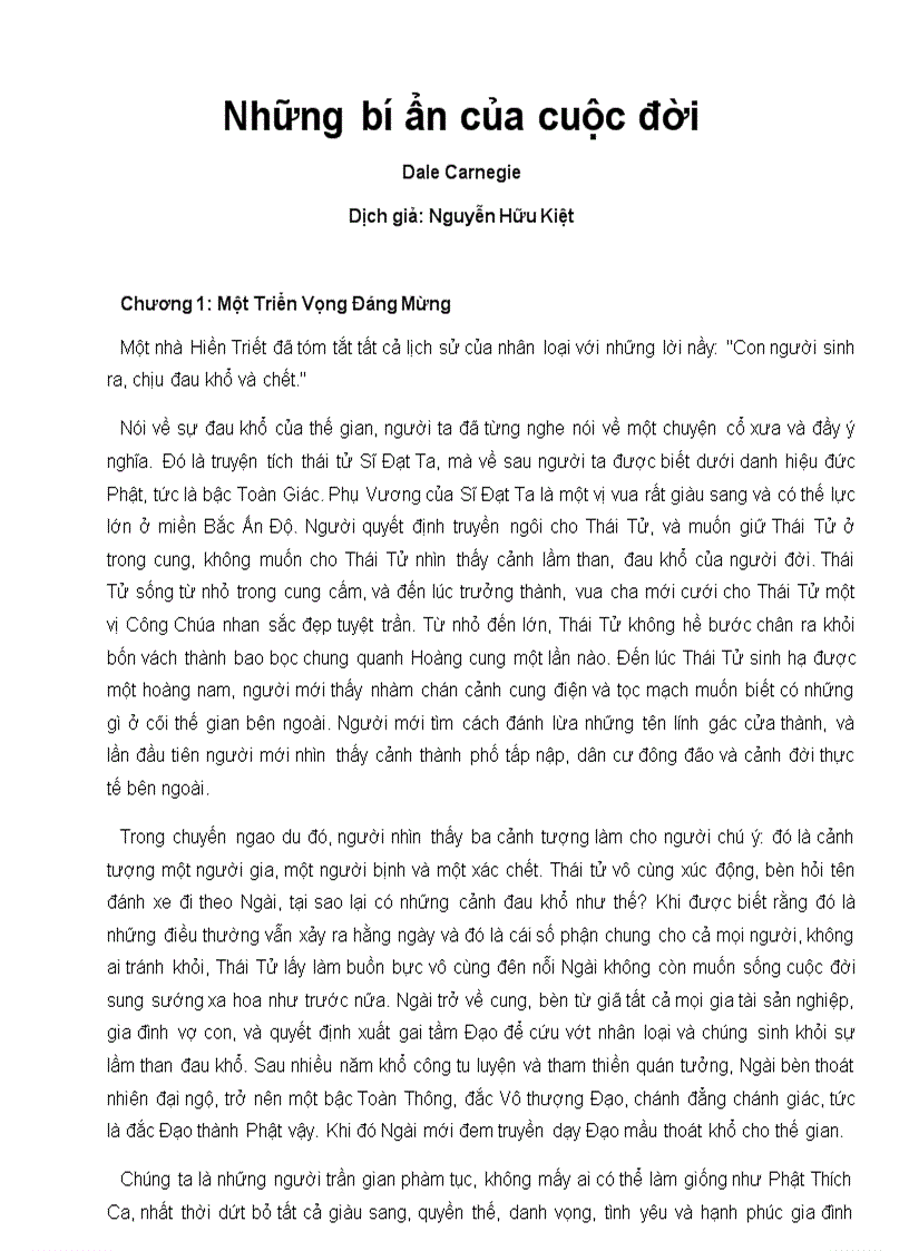 image for page Những bí ẩn của cuộc đời Triết lý sống