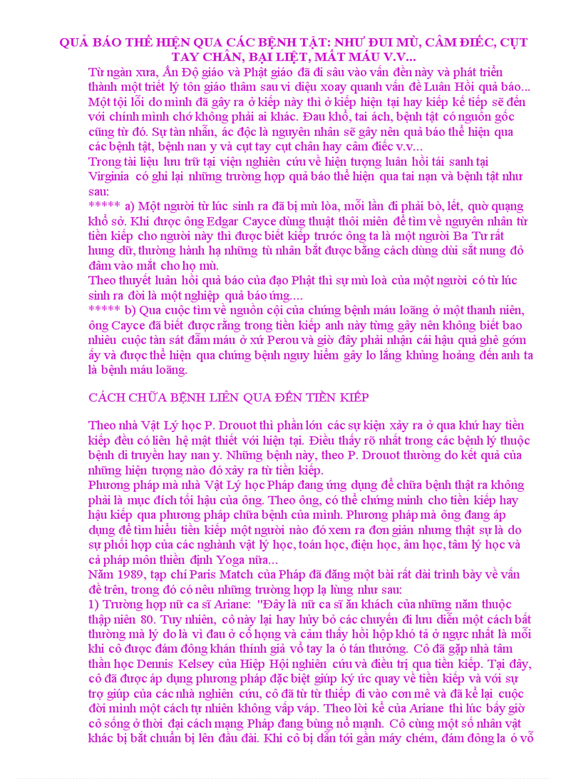 image for page Những bí ẩn về tiền kiếp