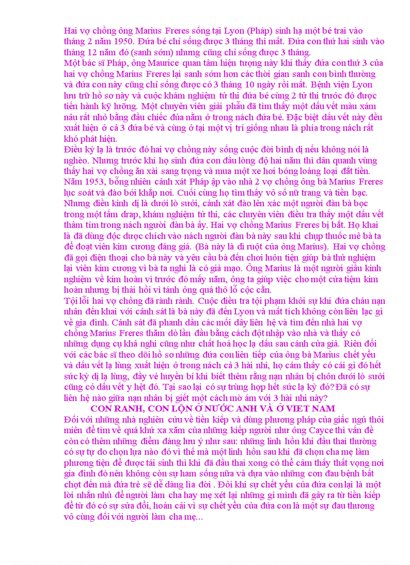 image for page Những bí ẩn về tiền kiếp