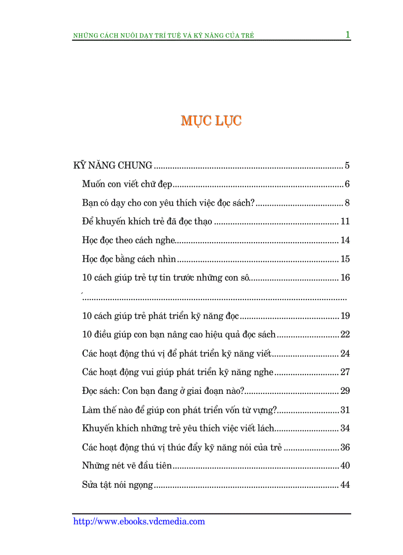 image for page Những cách nuôi dạy trí tuệ và kĩ năng của trẻ