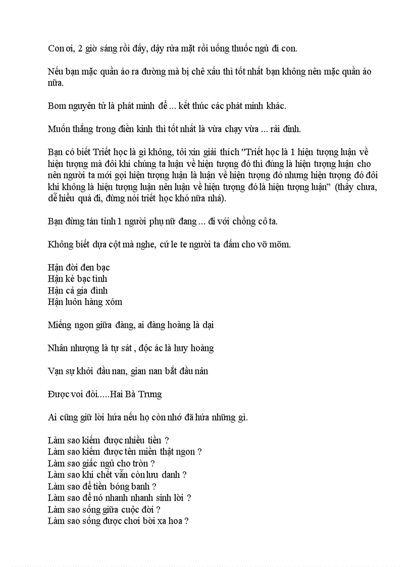 image for page Những câu danh ngôn vui