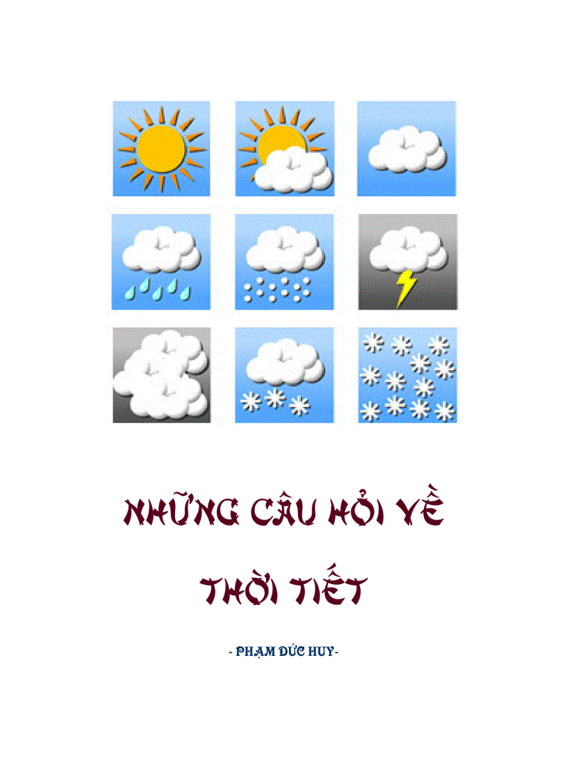 image for page Những câu hỏi về thời tiết
