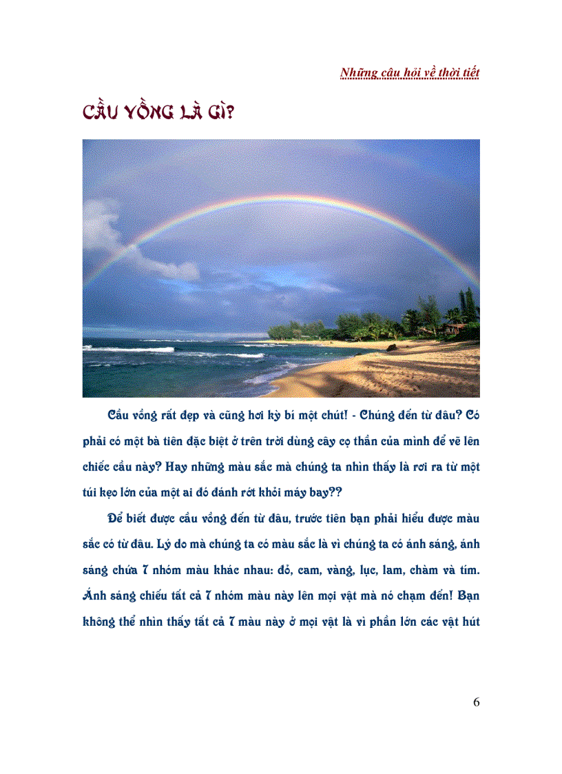 image for page Những câu hỏi về thời tiết