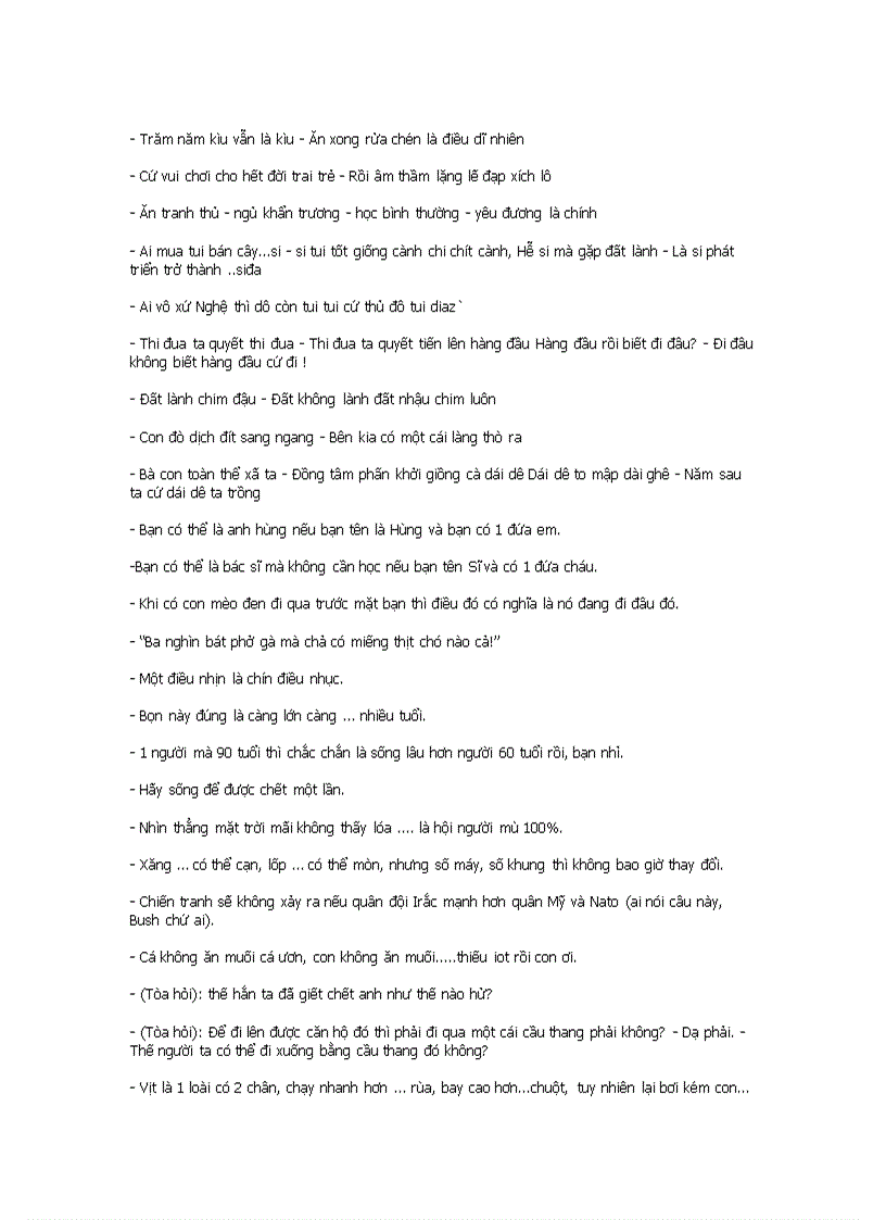 image for page Nhung cau noi hai huoc