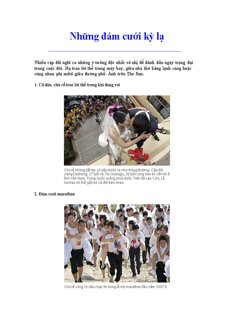 image for page Những đám cưới kỳ lạ