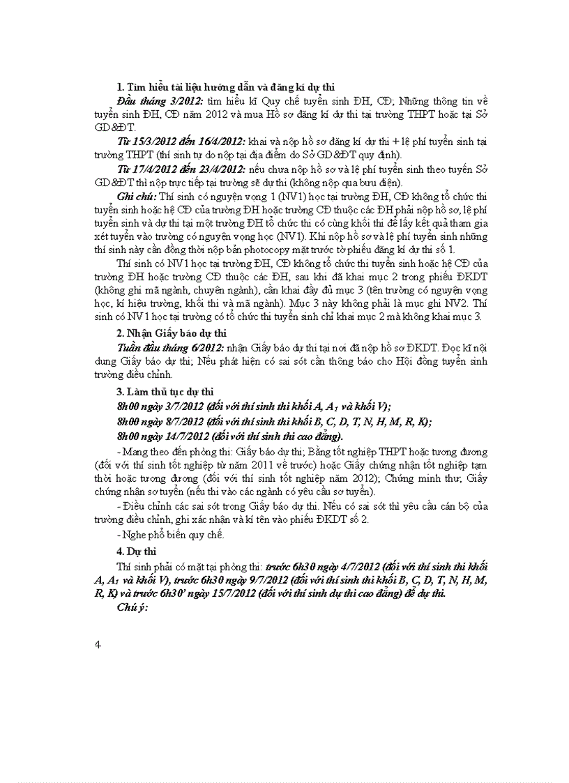 image for page Những Điều Cần Biết Về Tuyển Sinh ĐH CĐ Năm 2012 1