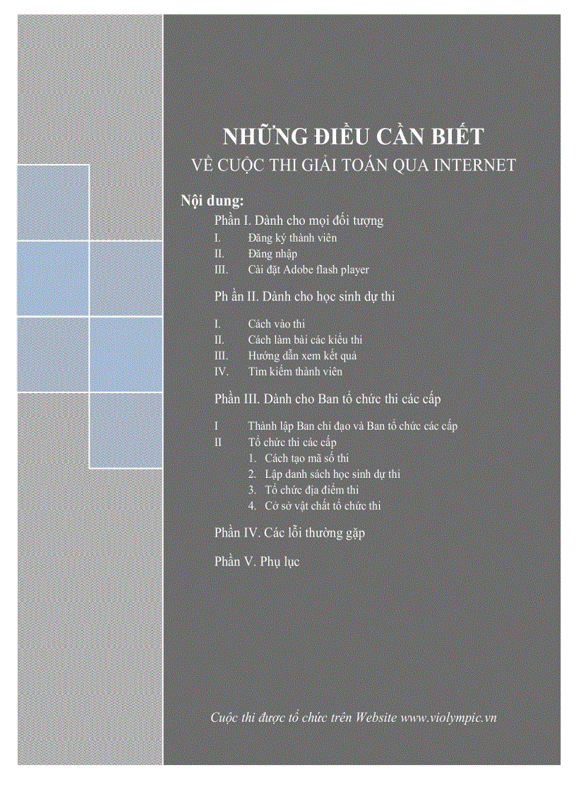 image for page Những điều cần biết về Violympic