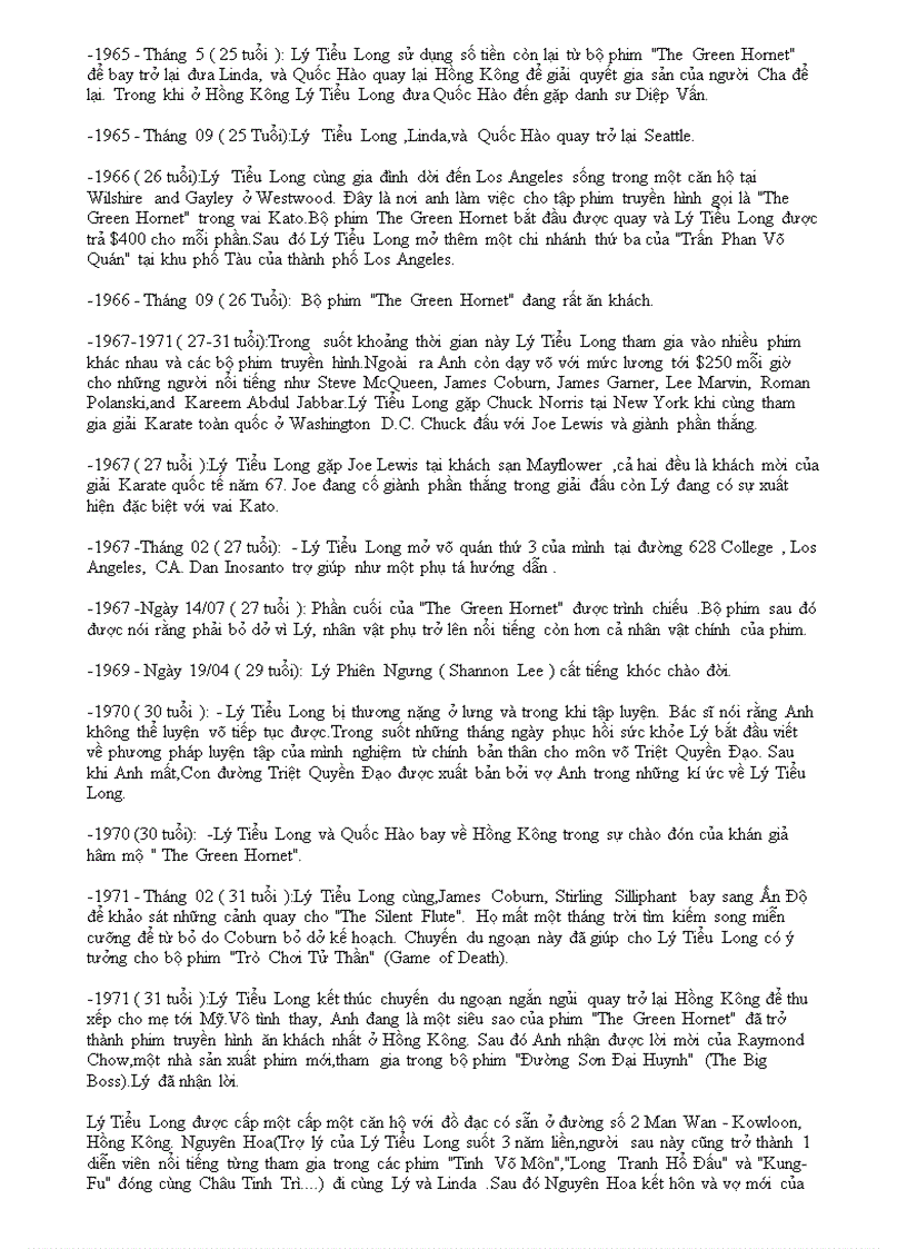image for page Những điều chưa biết về Lý Tiểu Long