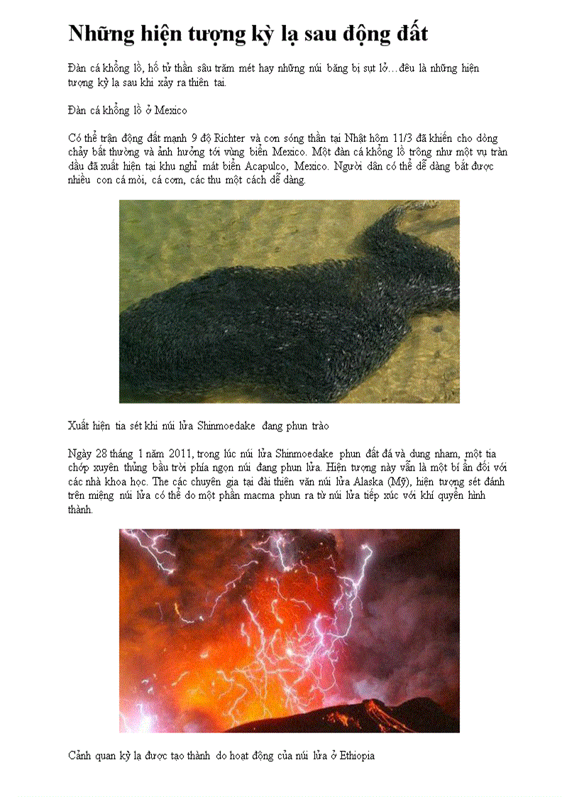 image for page Những hiện tượng kỳ lạ sau động đất
