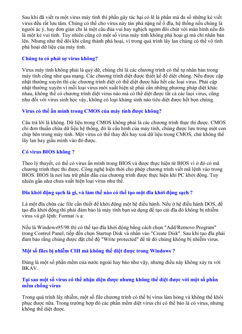 image for page Những kiến thức về Virut máy tính