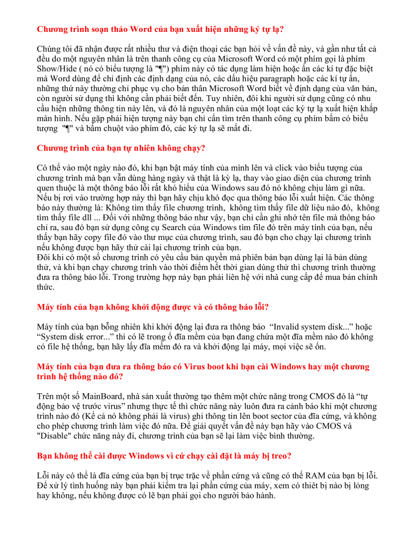 image for page Những kiến thức về Virut máy tính