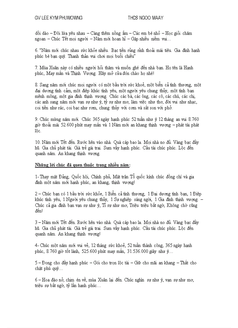 image for page Nhung loi chuc tet hay nhat