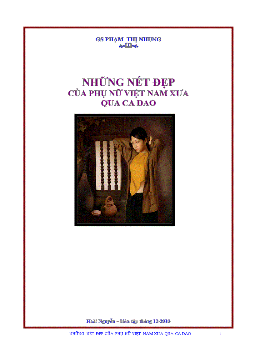 image for page Những Nét Đẹp Của Phụ Nữ Việt Nam Xưa Qua Ca Dao