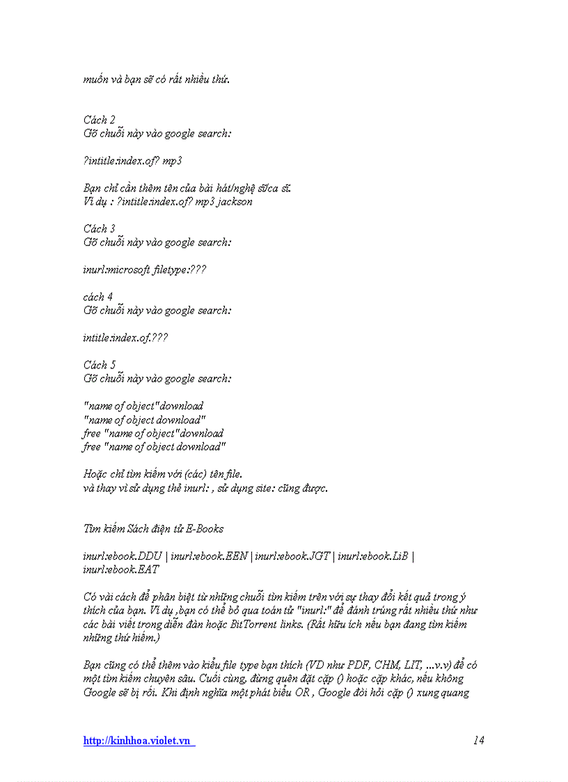 image for page Những thủ thuật tìm kiếm với Google