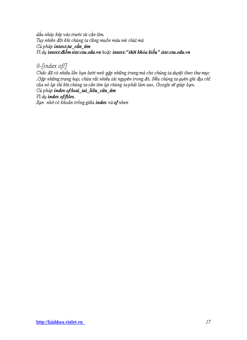 image for page Những thủ thuật tìm kiếm với Google