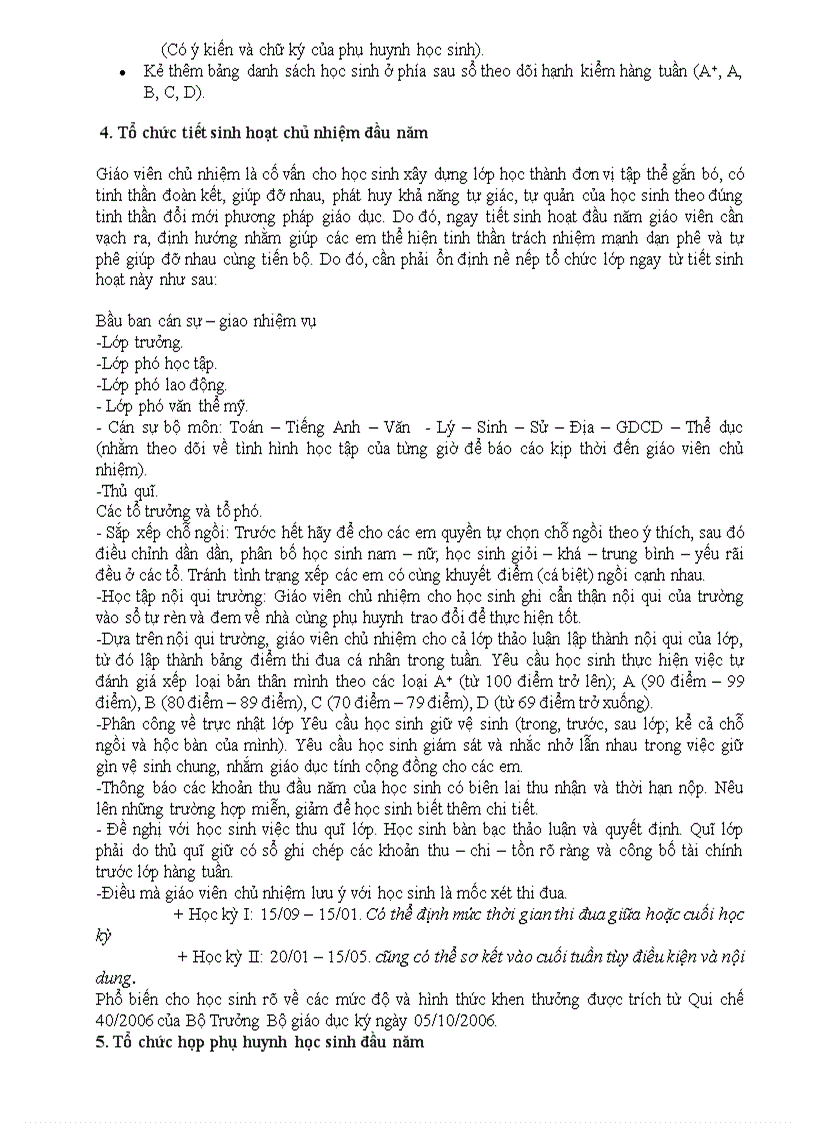 image for page Những thuận lợi và khó khăn của công tác chủ nhiệm